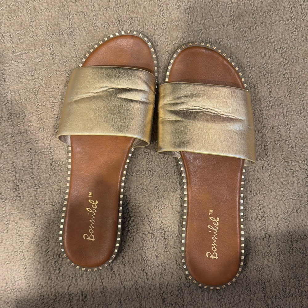 Gold Studded Sandals